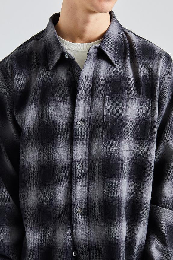 Pete Plaid Shirt Charcoal | Retro
